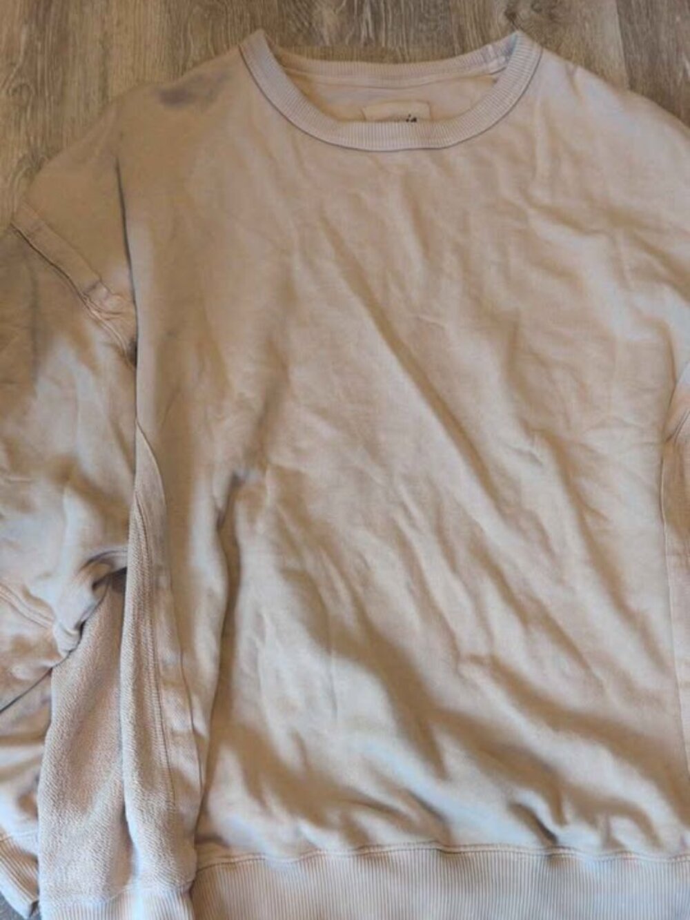 Aerie size XL oversized light Beige Crewneck Sweatshirt